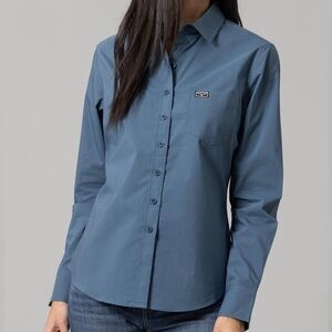 Kimes Ranch Ladies Linville Top in Slate Blue